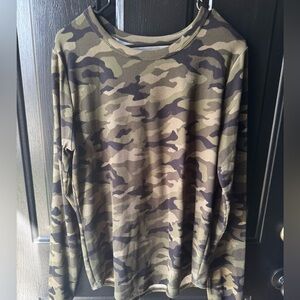 No Boundaries Camo Print Ribbed Shirt